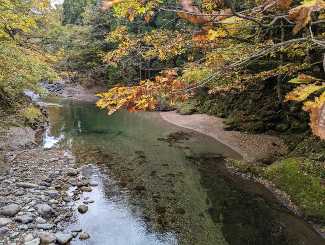 山間部を流れる河川